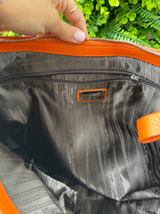 Salvatore Ferragamo Leather Shoulder Bag Laranja