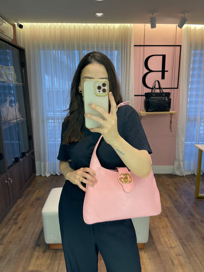 Gucci Aphrodite Medium em Couro Rosa