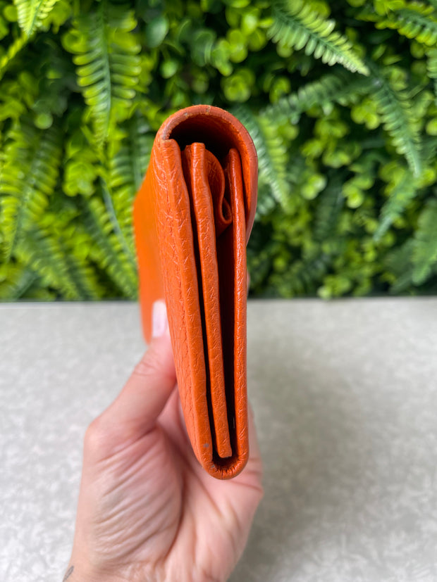 Carteira Salvatore Ferragamo Leather Laranja