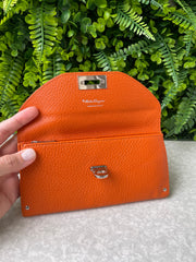 Carteira Salvatore Ferragamo Leather Laranja