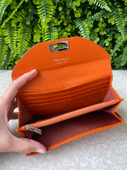 Carteira Salvatore Ferragamo Leather Laranja
