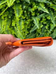 Carteira Salvatore Ferragamo Leather Laranja