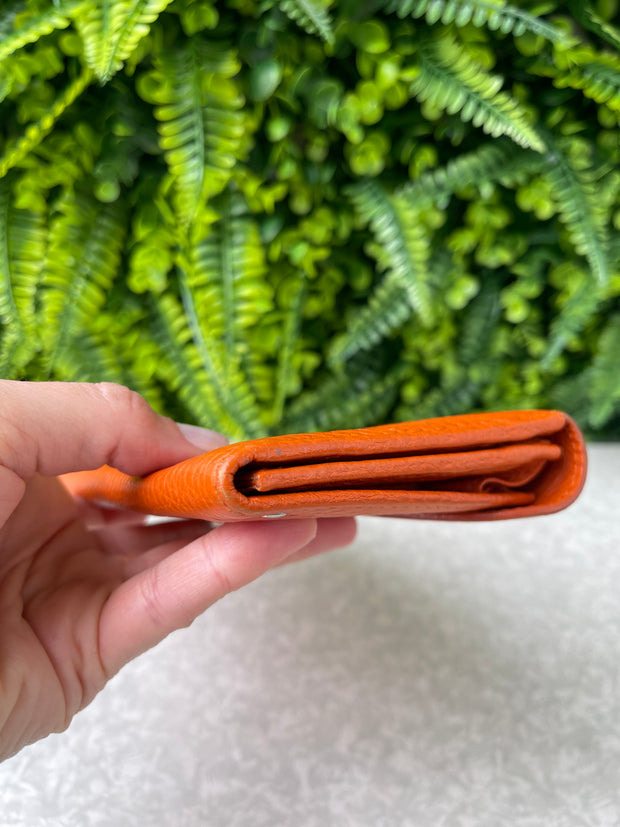 Carteira Salvatore Ferragamo Leather Laranja