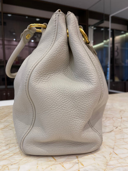 Miu Miu Taupe Leather Bege
