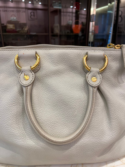 Miu Miu Taupe Leather Bege