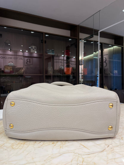Miu Miu Taupe Leather Bege
