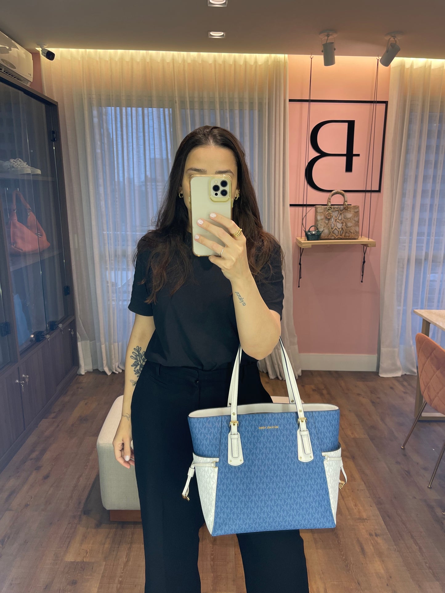 Michael Kors Voyager Bicolor Azul
