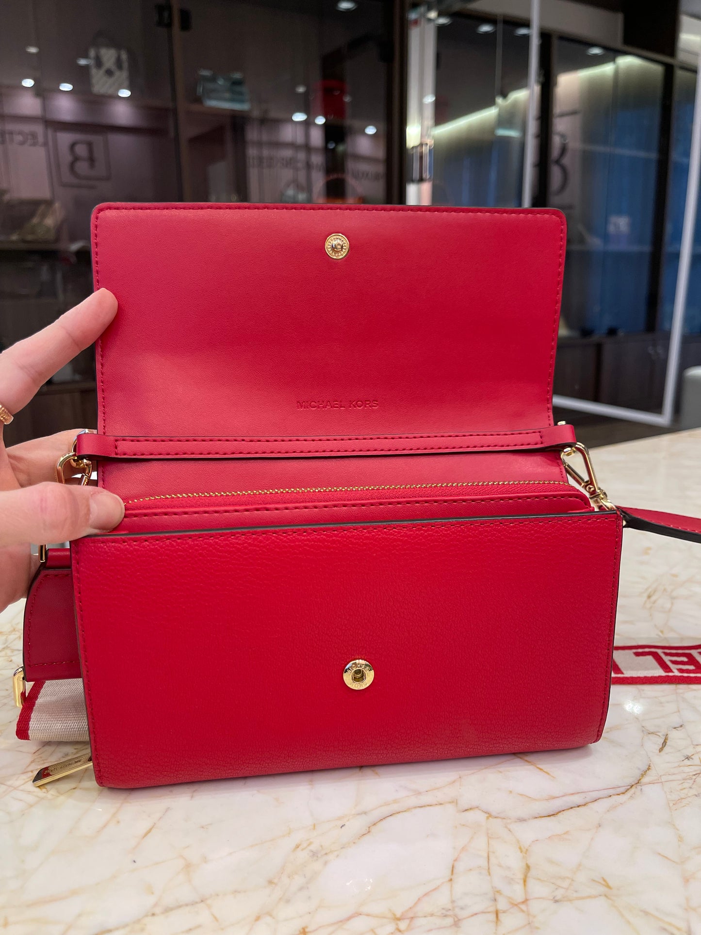Michael Kors Jet Set Vermelha