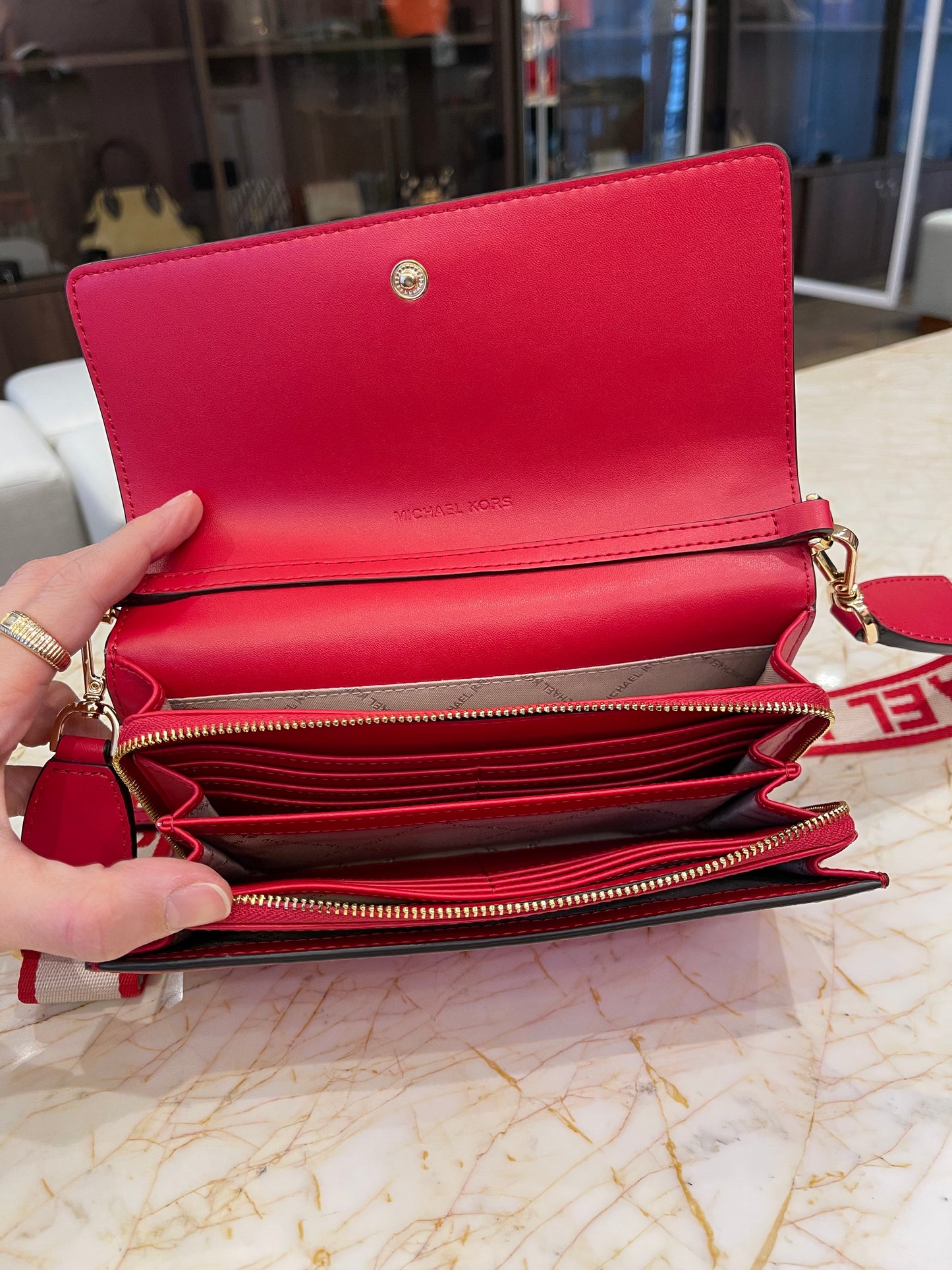 Michael Kors Jet Set Vermelha
