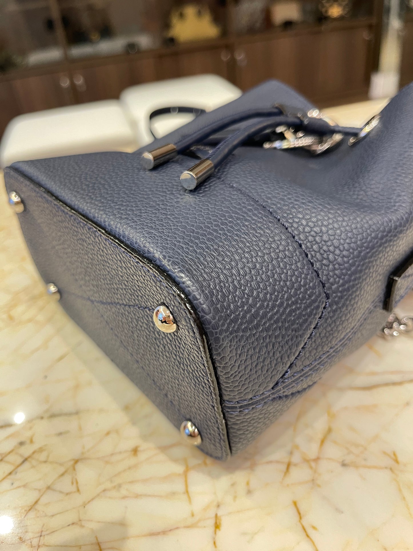 Lancel Ninon Bucket Azul Marinho
