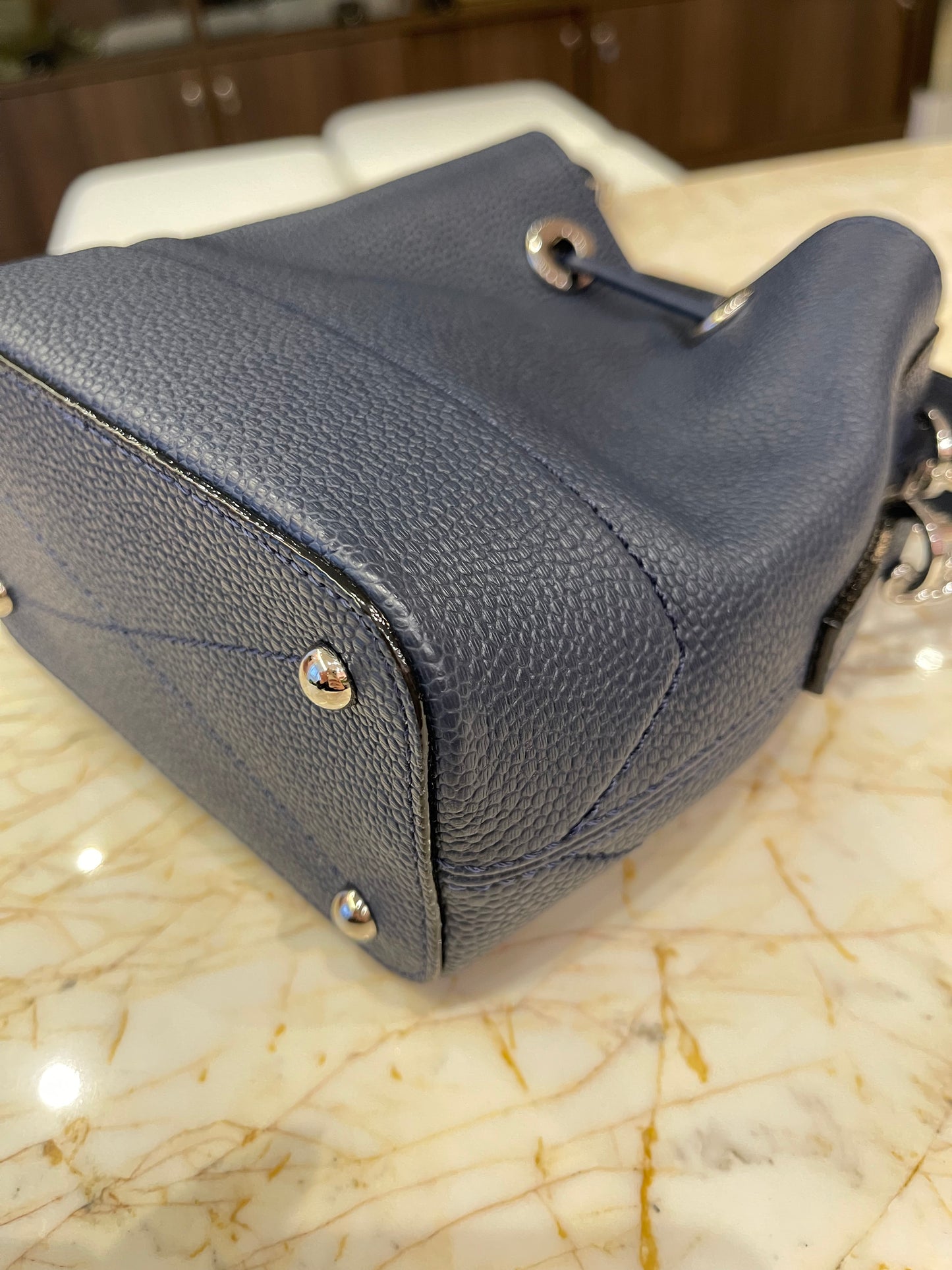 Lancel Ninon Bucket Azul Marinho