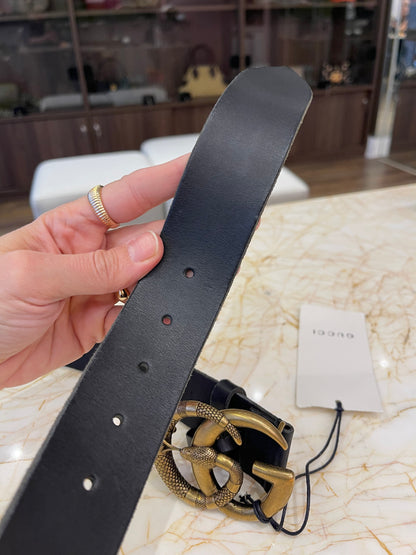 Cinto Gucci GG Snake Buckle
