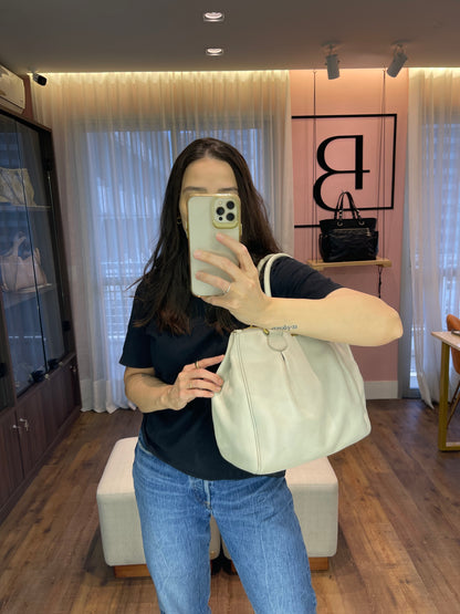 Miu Miu Taupe Leather Bege