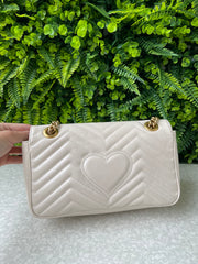 Gucci GG Marmont Matelassê Small Branca