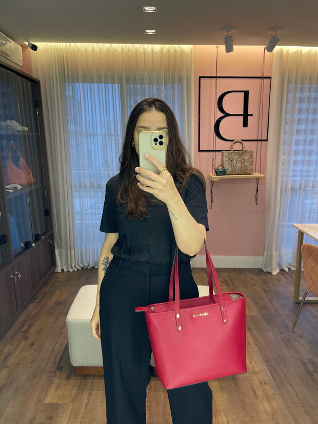 Michael Kors Tote Vermelha