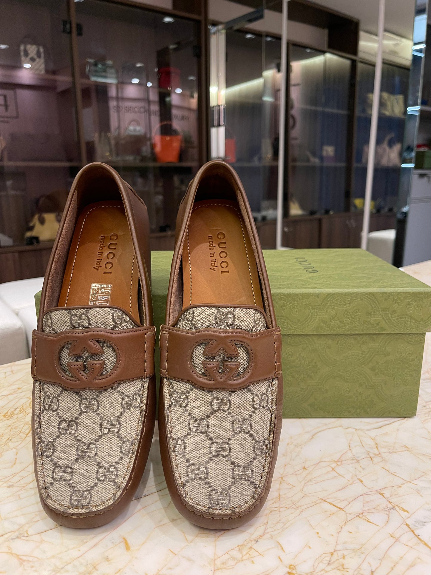 Mocassim Gucci GG Interlocking