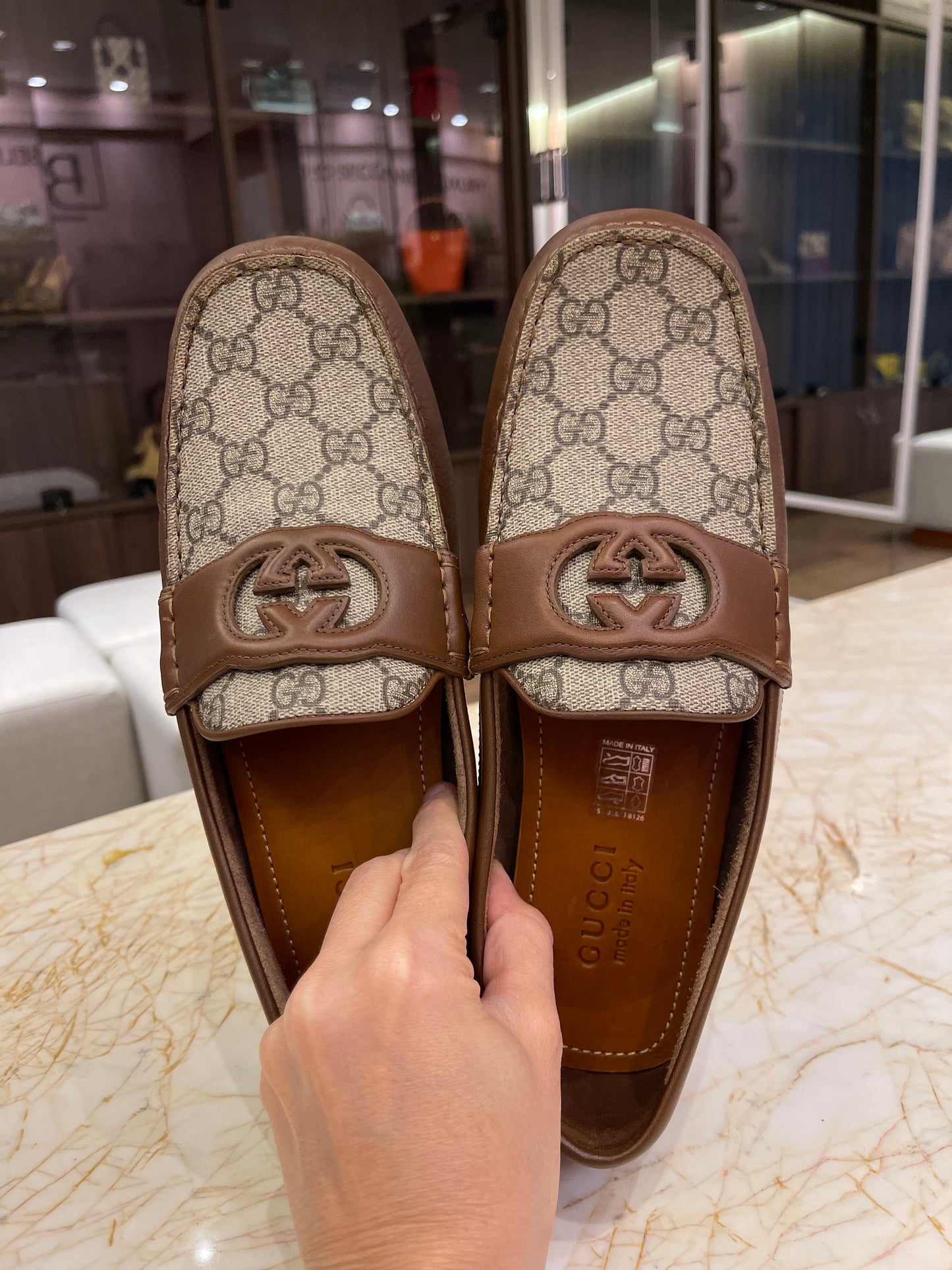 Mocassim Gucci GG Interlocking