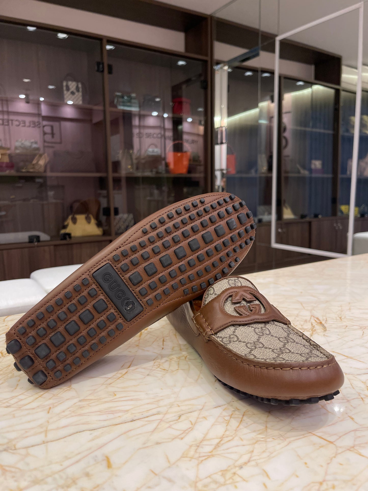 Mocassim Gucci GG Interlocking