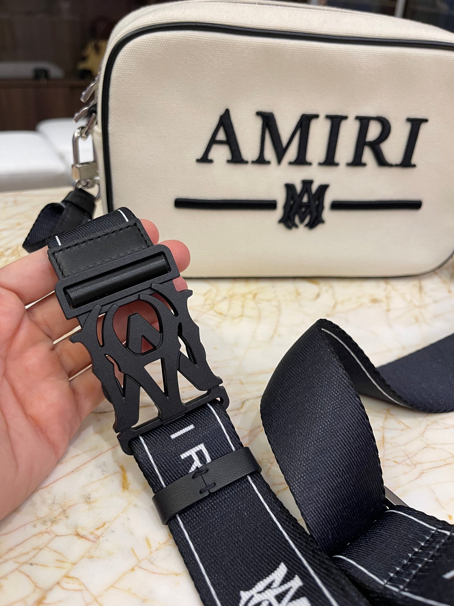 Amiri Embroidered Câmera Bag