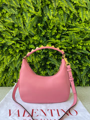 Valentino Garavani Stud Sign Hobo Rosa