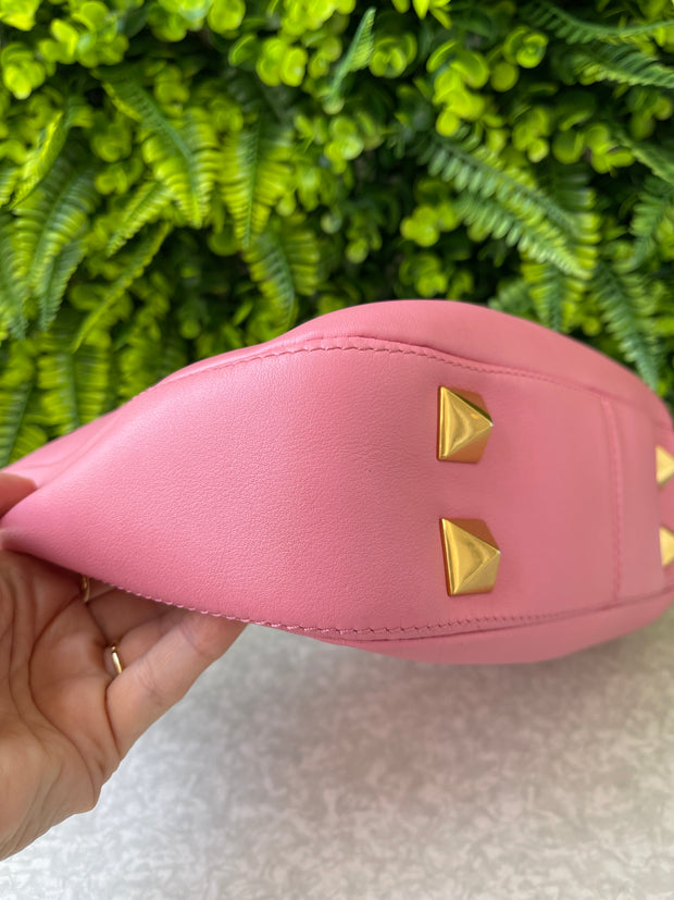 Valentino Garavani Stud Sign Hobo Rosa