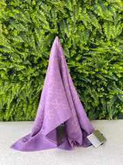 Echarpe Gucci GG Laine Lilás