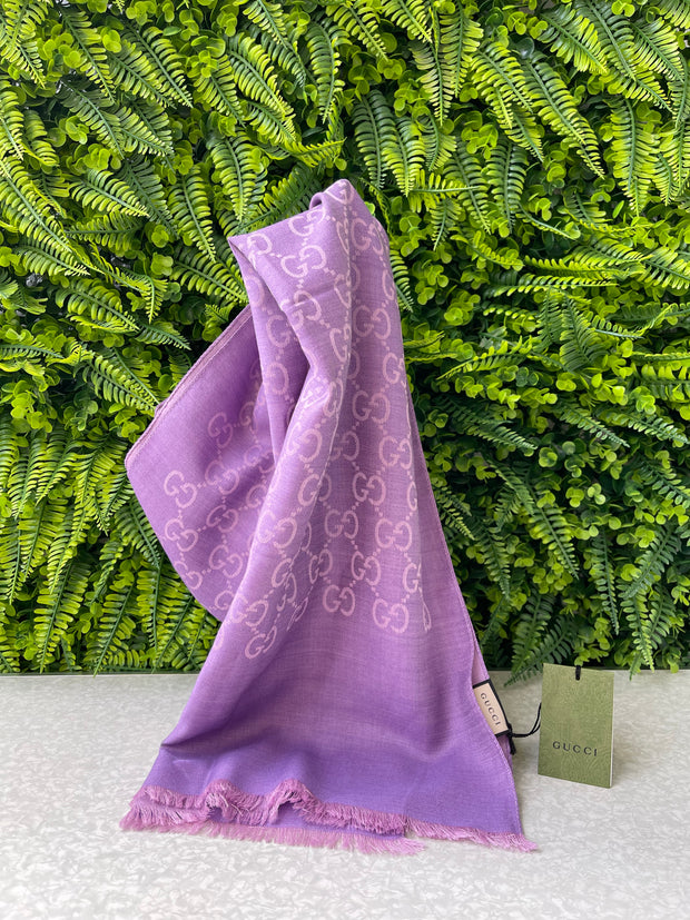 Echarpe Gucci GG Laine Lilás