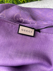 Echarpe Gucci GG Laine Lilás