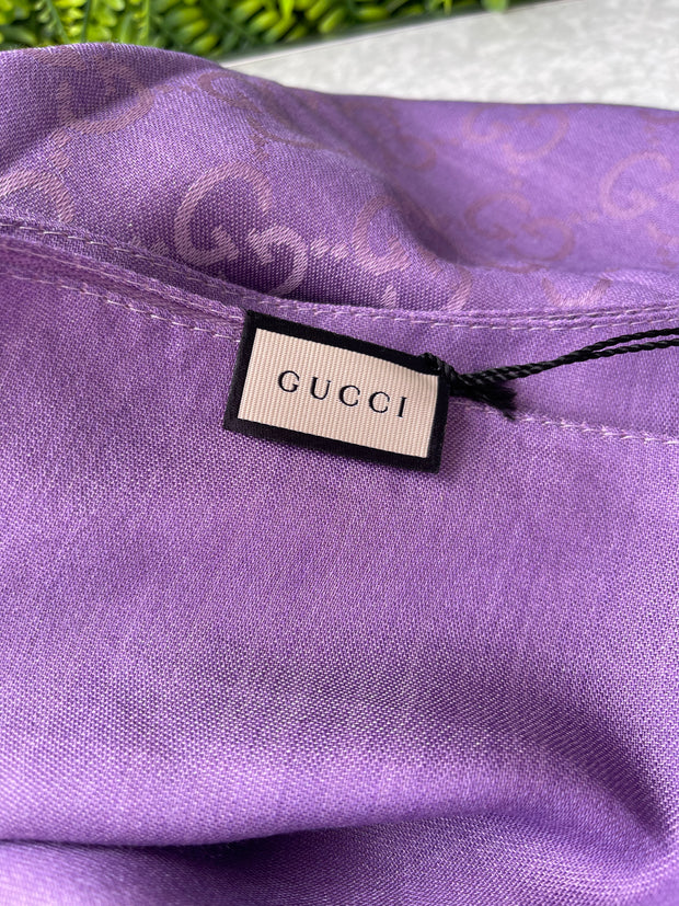 Echarpe Gucci GG Laine Lilás
