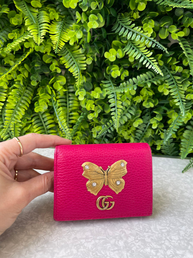 Carteira Gucci Couro Rosa