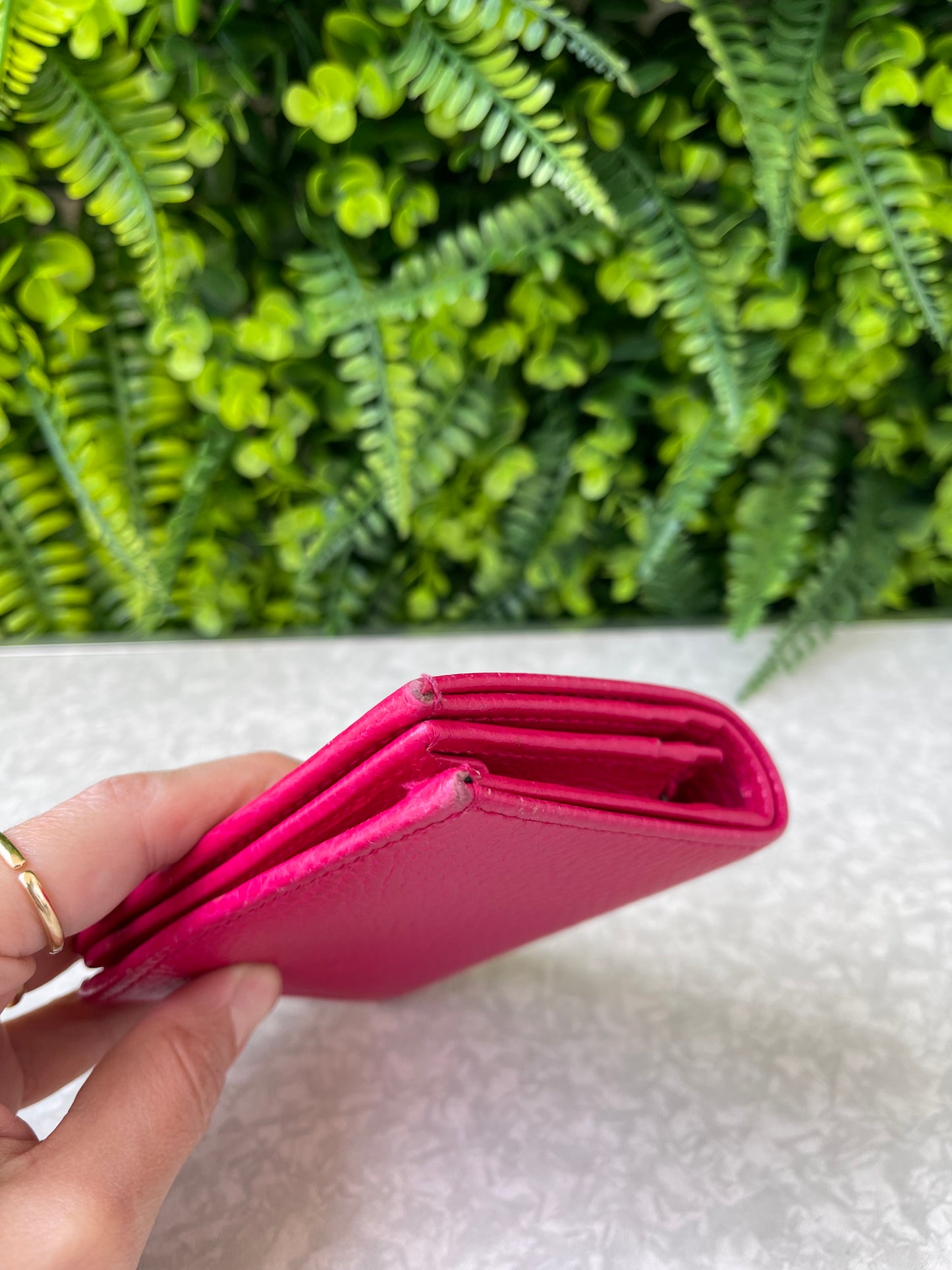 Carteira Gucci Couro Rosa
