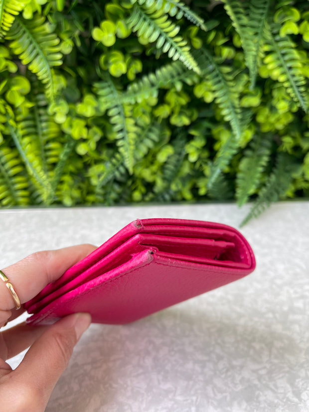 Carteira Gucci Couro Rosa