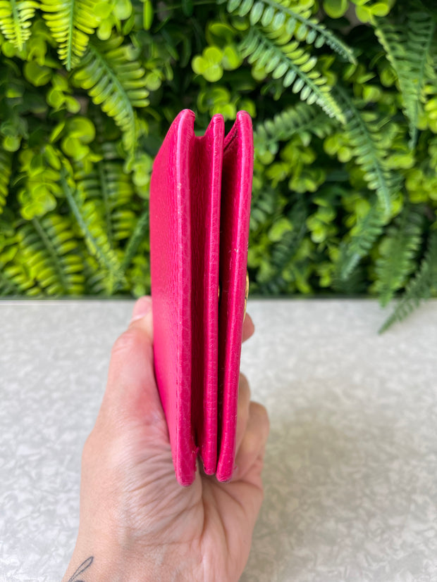 Carteira Gucci Couro Rosa