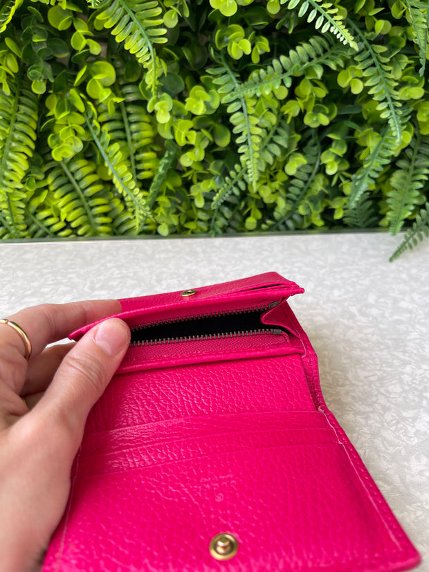 Carteira Gucci Couro Rosa