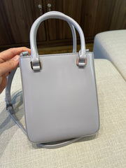 Prada Plaque Tote Cinza
