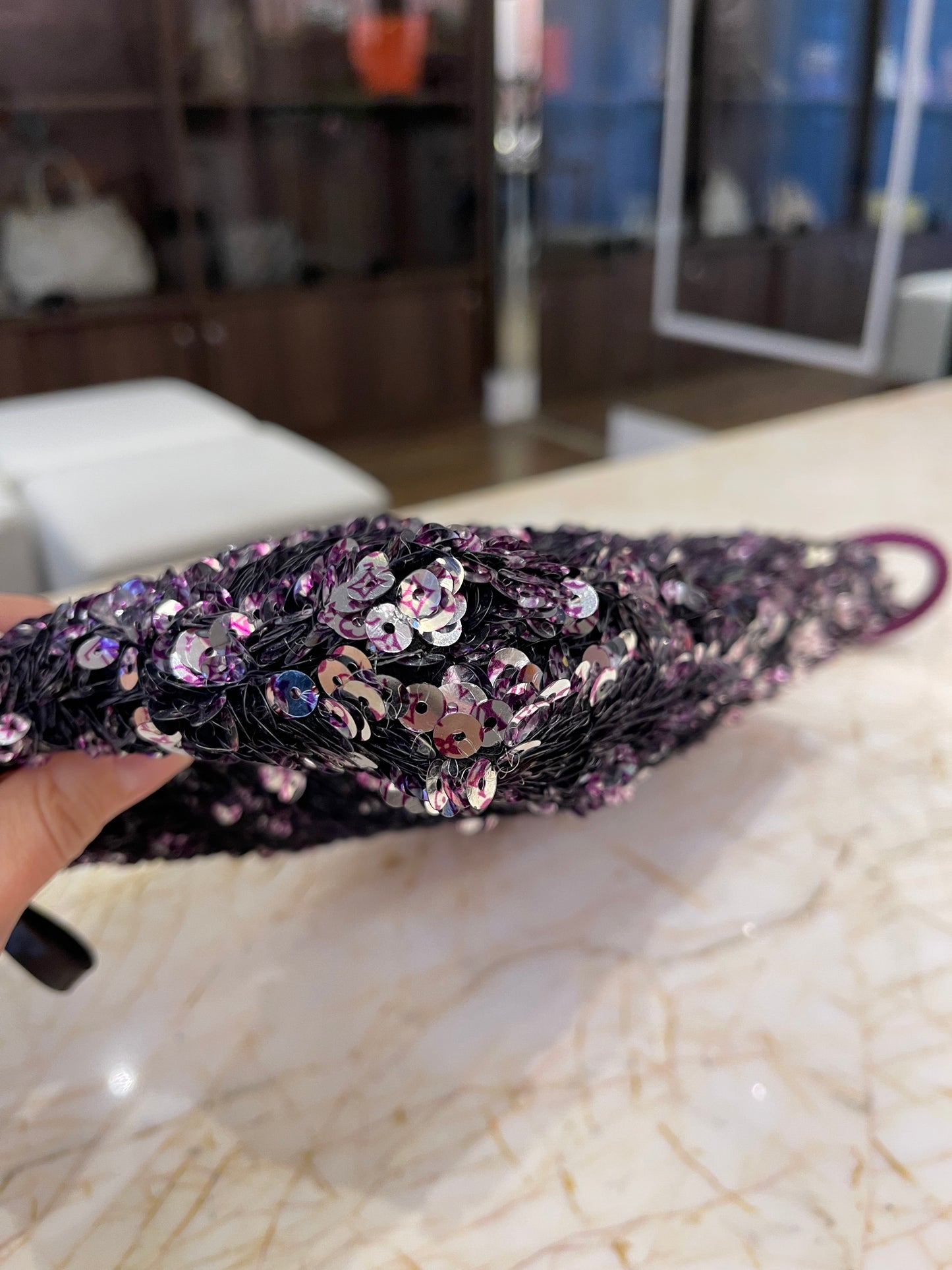 Clutch Louis Vuitton Rococo Paetê Edição Limitada