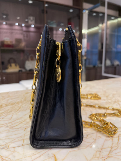 Gianni Versace Medusa Leather Preto