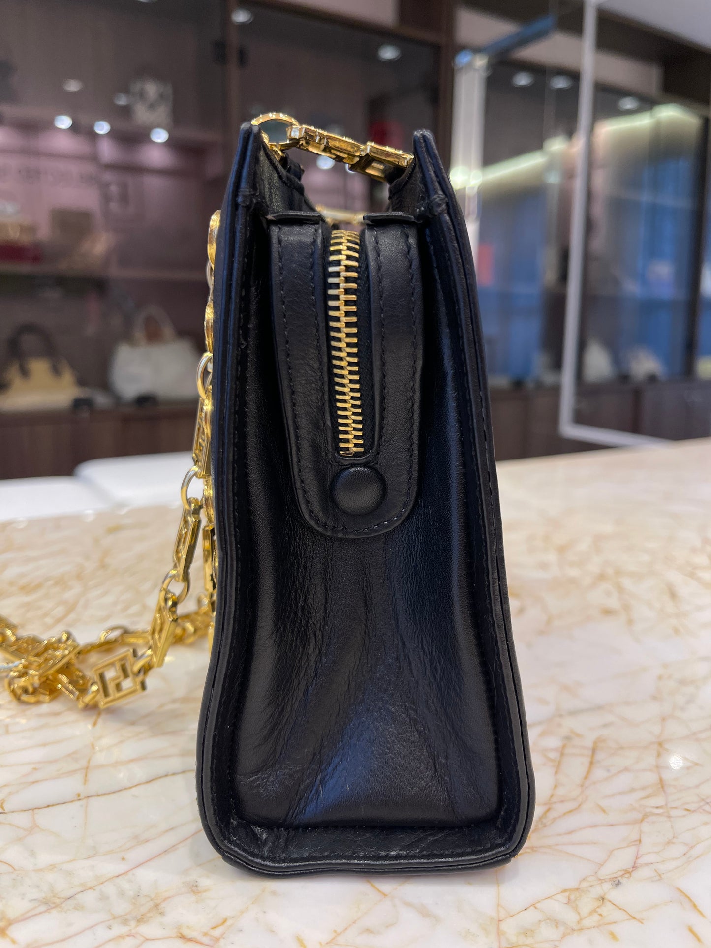 Gianni Versace Medusa Leather Preto