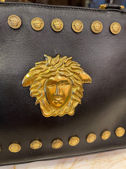 Gianni Versace Medusa Leather Preto