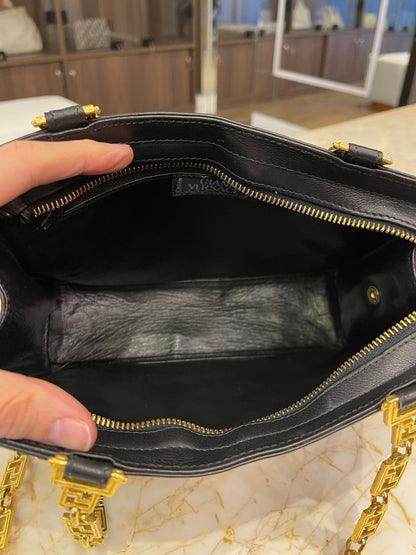 Gianni Versace Medusa Leather Preto