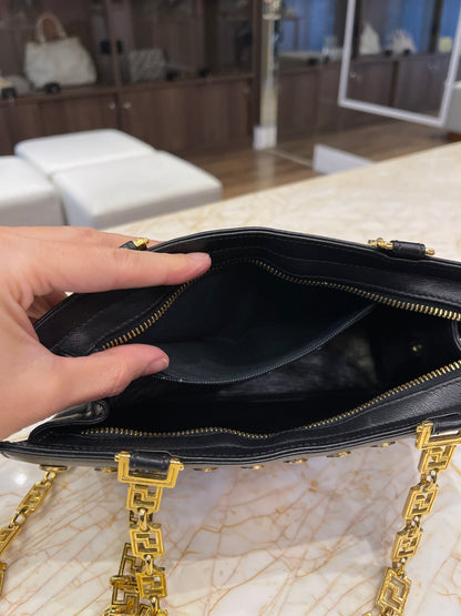 Gianni Versace Medusa Leather Preto