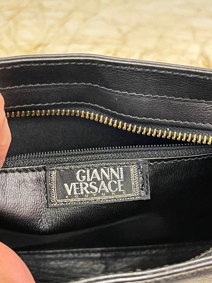 Gianni Versace Medusa Leather Preto