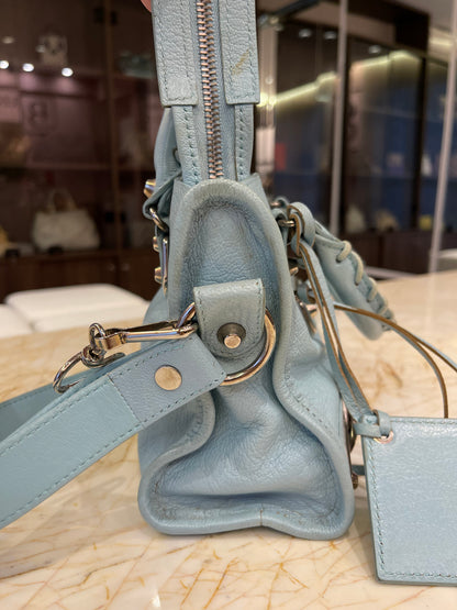 Balenciaga Classic City em Couro Azul