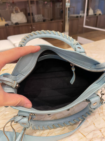 Balenciaga Classic City em Couro Azul