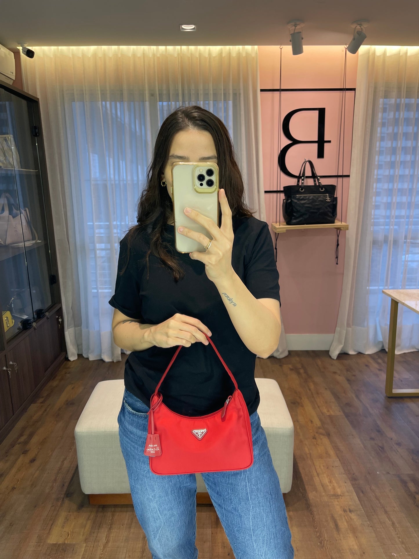 Prada Re-Edition 2000 Re-Nylon Vermelha