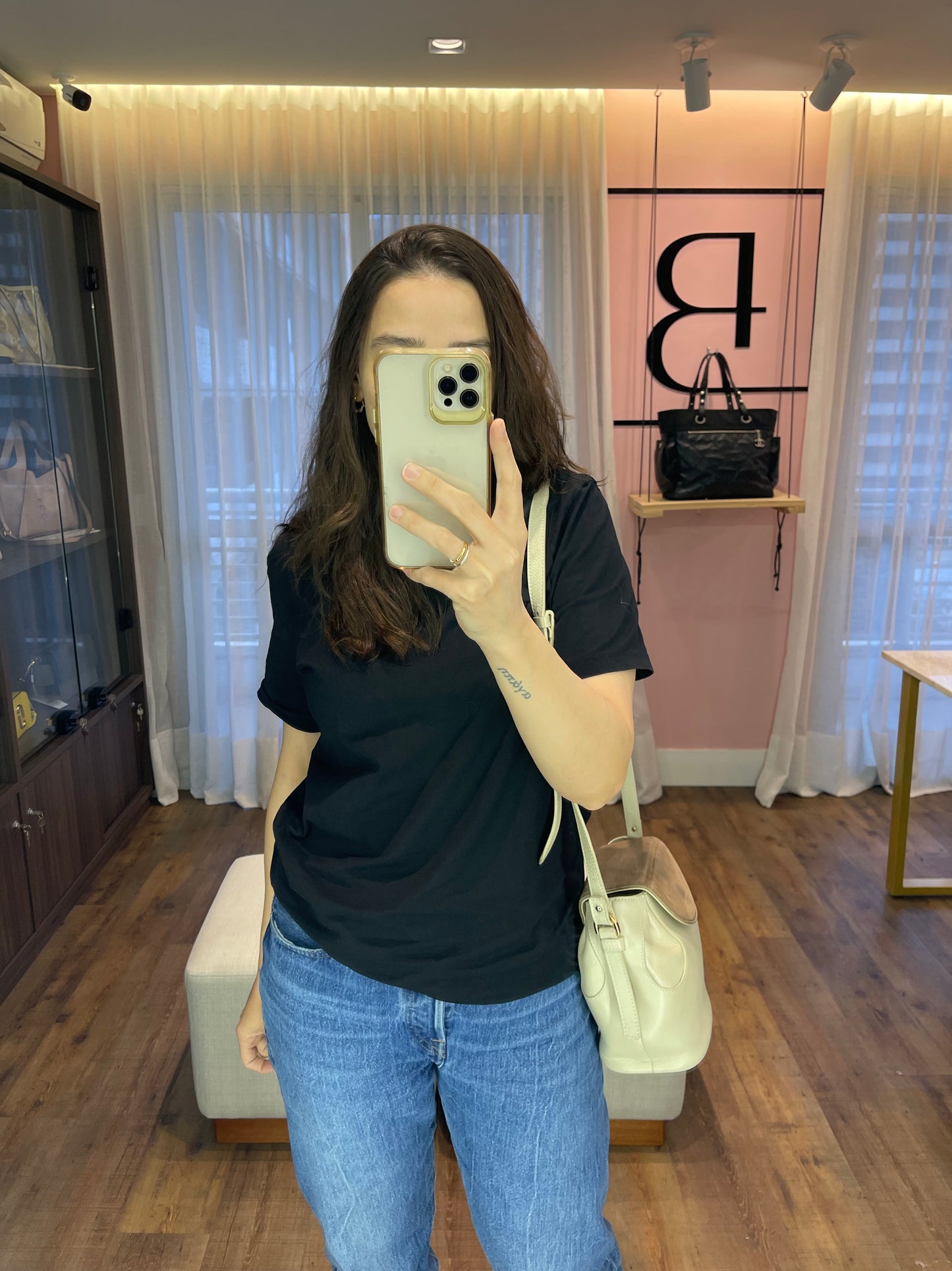 Escudero & Co Adele em Couro Bege
