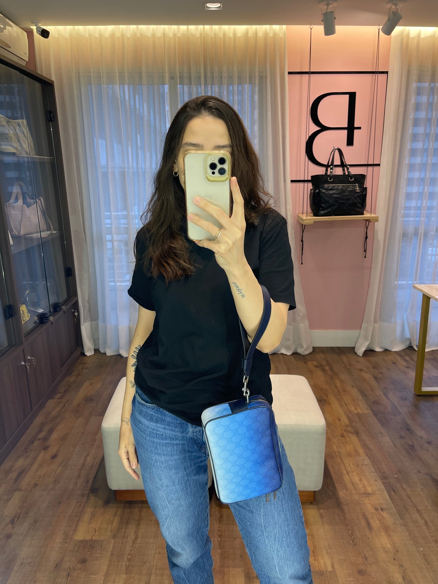 Gucci Chroma Small Crossbody Azul