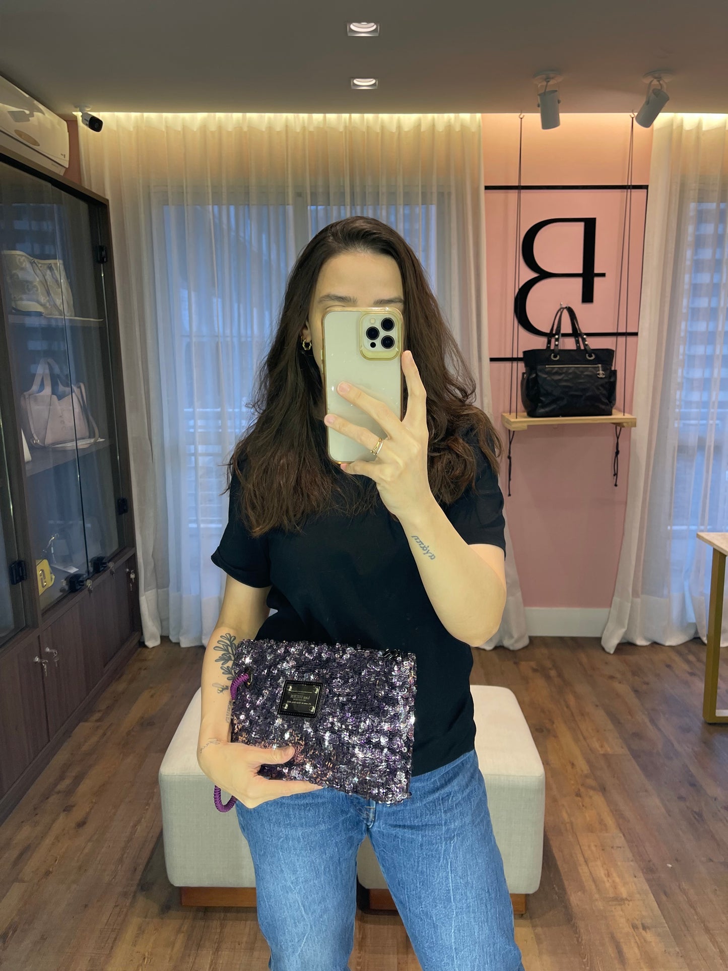 Clutch Louis Vuitton Rococo Paetê Edição Limitada