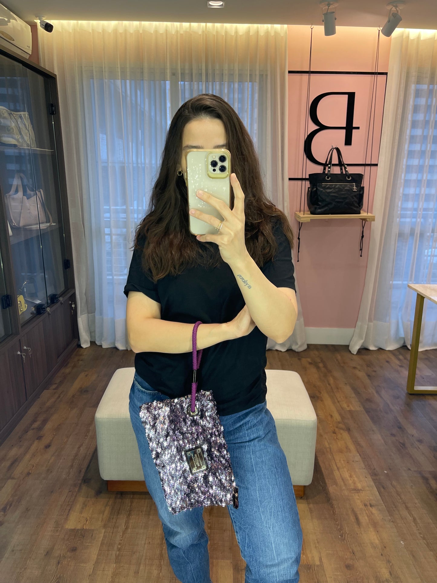 Clutch Louis Vuitton Rococo Paetê Edição Limitada