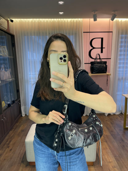 Balenciaga Le Cagole em Couro Preto